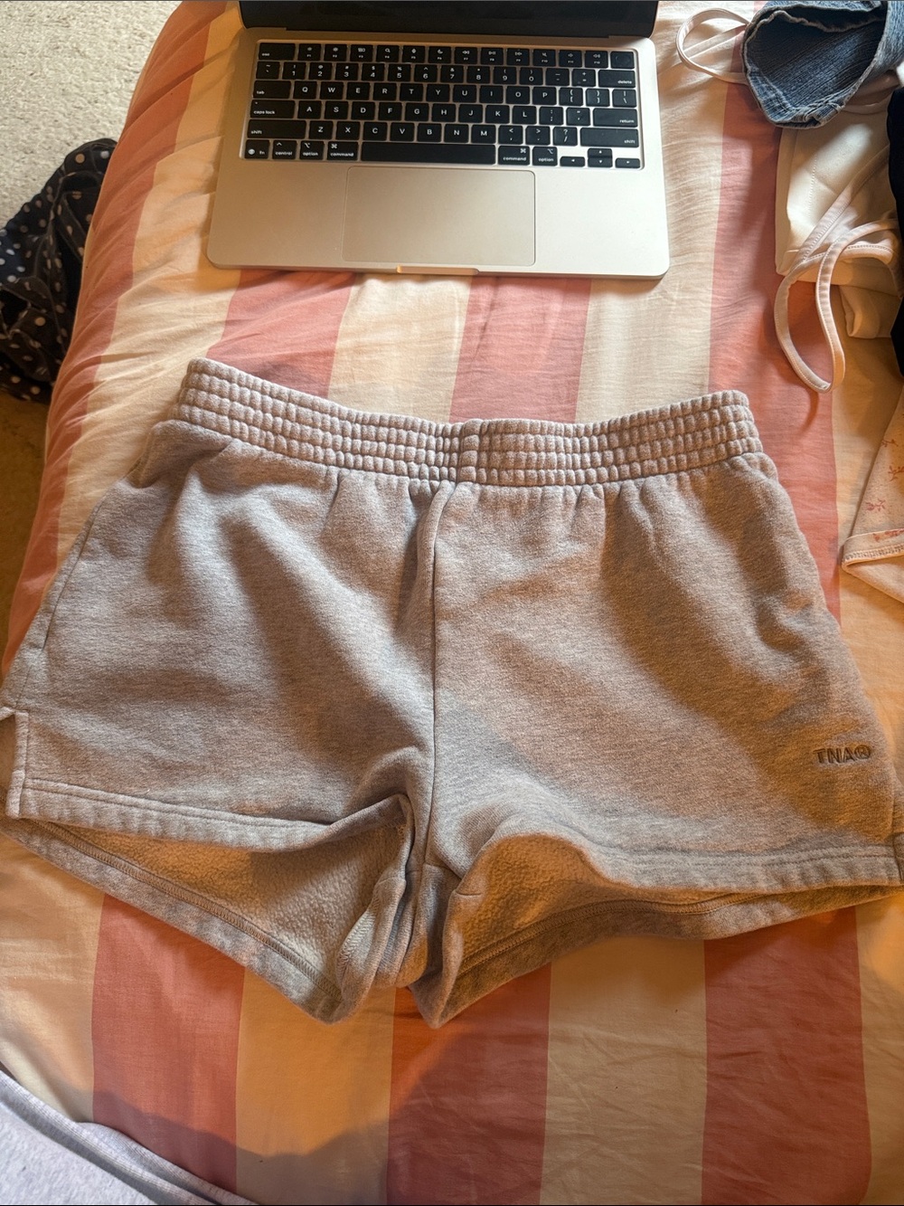 TNA Heather Gray Athletic Fleece Shorts